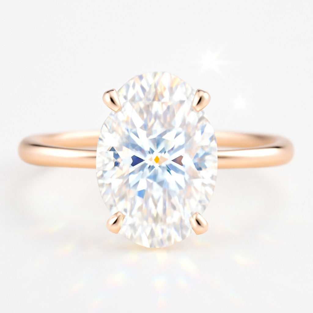 1.5 Carat Oval Lab-Grown Diamond Engagement Ring
