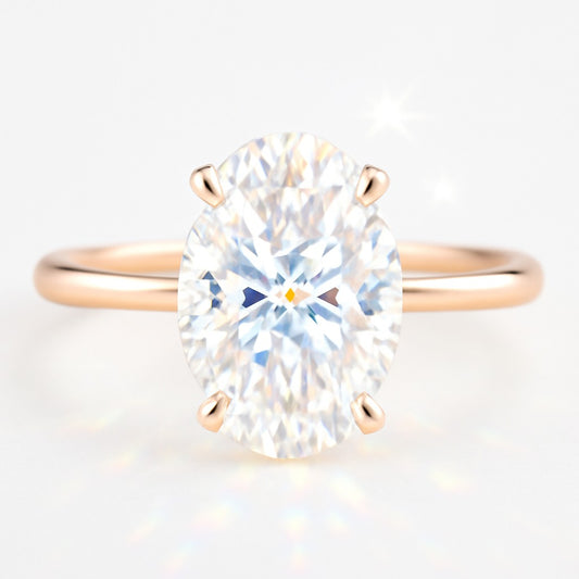 1.5 Carat Oval Lab-Grown Diamond Engagement Ring