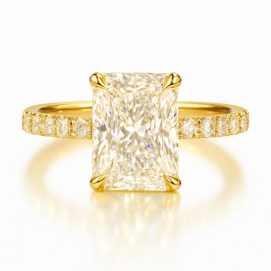 2.5 Carat Lab-Grown Radiant Diamond Engagement Ring