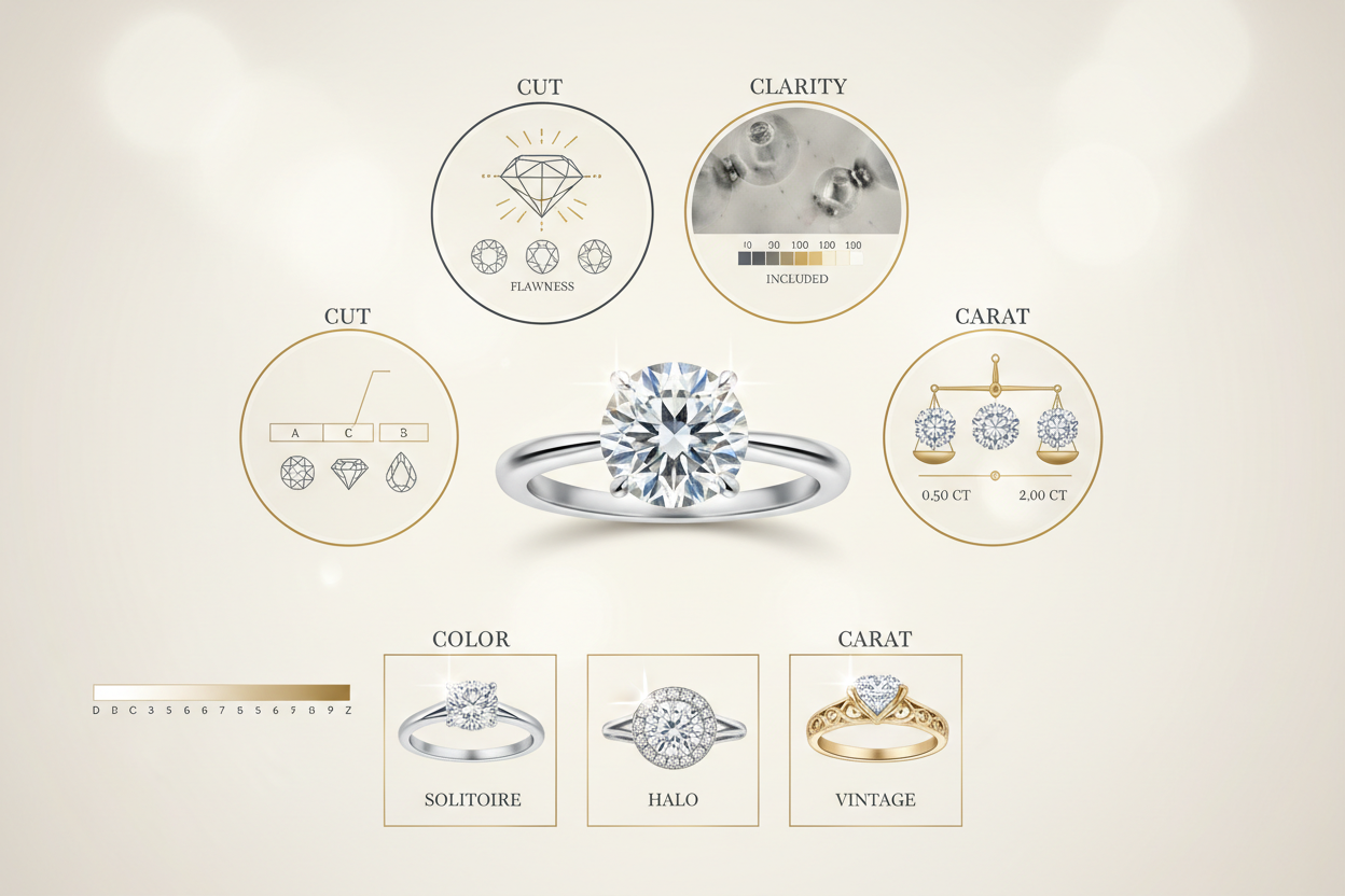 Engagement Ring Guide: Price, Styles & 4Cs Explained
