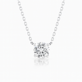 0.5ct Round Diamond Pendant in 18k White Gold