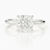 1.5 Carat Cushion Lab-Grown Diamond Solitaire Engagement Ring 18k Yellow Gold