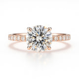 1.5 Carat Lab-Grown Diamond Band Engagement Ring – Round Cut