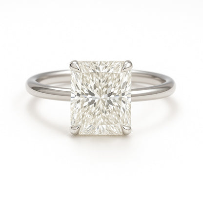 1.5 Carat Lab-Grown Radiant Diamond Solitaire Engagement Ring