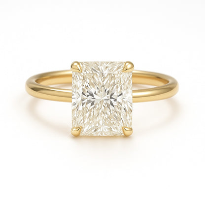 1.5 Carat Lab-Grown Radiant Diamond Solitaire Engagement Ring