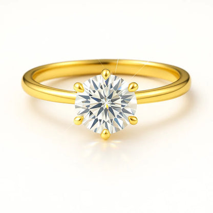 1.5 Carat Lab-Grown Round Diamond Solitaire Engagement Ring