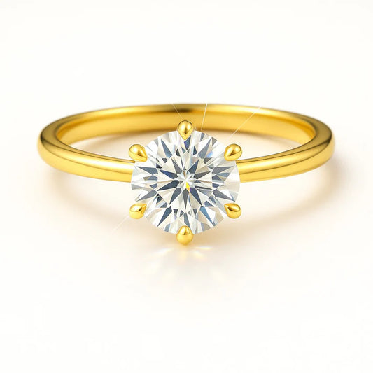 1.5 Carat Lab-Grown Round Diamond Solitaire Engagement Ring