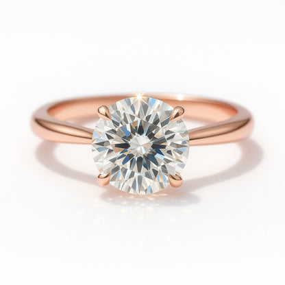 1.5 Carat Lab-Grown Solitaire Engagement Ring – Round Brilliant Diamond