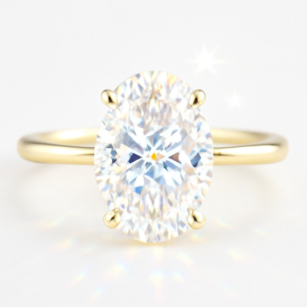 1.5 Carat Oval Lab-Grown Diamond Engagement Ring