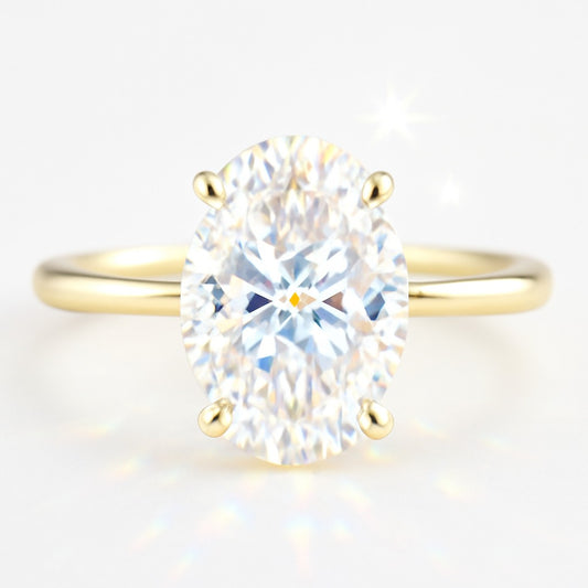 1.5 Carat Oval Lab-Grown Diamond Engagement Ring