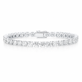 10ct Lab-Grown Diamond Tennis Bracelet — White Gold