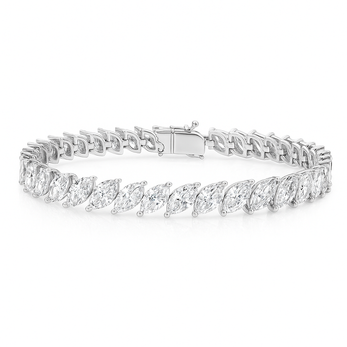 11ct Lab-Grown Marquise Bracelet