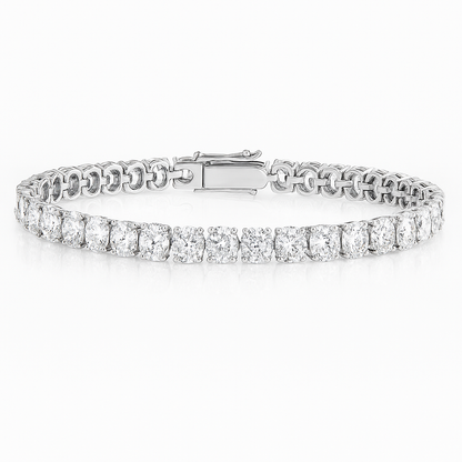 11ct Lab-Grown Oval Diamond Tennis Bracelet in White Gold