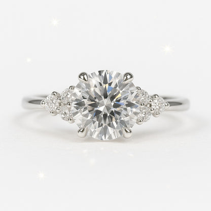 1 Carat Lab-Grown Diamond Band Engagement Ring – Round Brilliant Cut