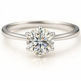 1 Carat Lab-Grown Solitaire Engagement Ring – Round Brilliant Diamond