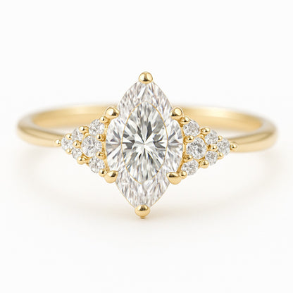 1 Carat Oval Lab-grown Trilogy Engagement Ring