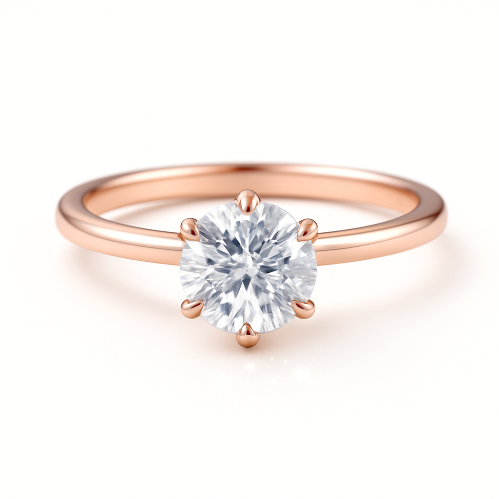 2.00 Carat Lab-Grown Solitaire Engagement Ring – Round Brilliant Diamond
