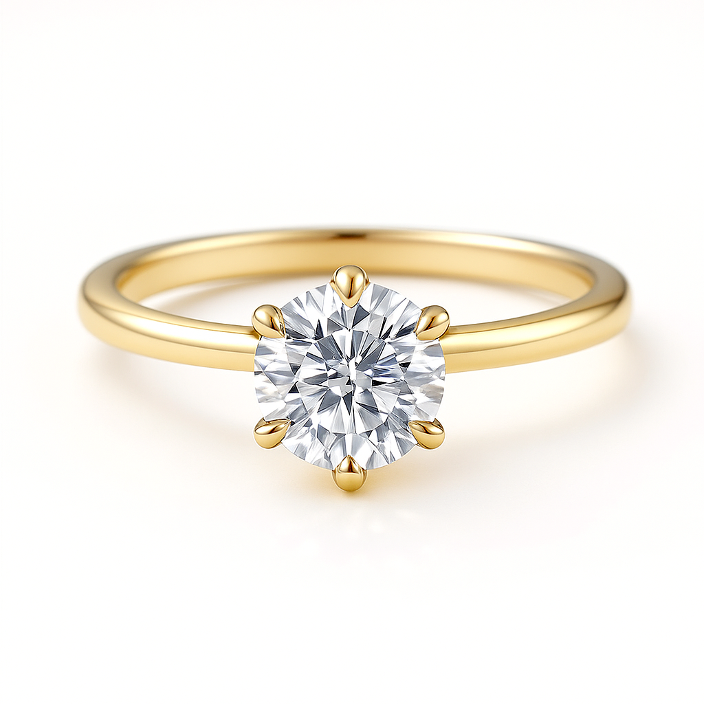 2.00 Carat Lab-Grown Solitaire Engagement Ring – Round Brilliant Diamond