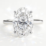 2.5 Carat Lab-Grown Oval Diamond Solitaire Engagement Ring