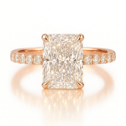 2.5 Carat Lab-Grown Radiant Diamond Engagement Ring