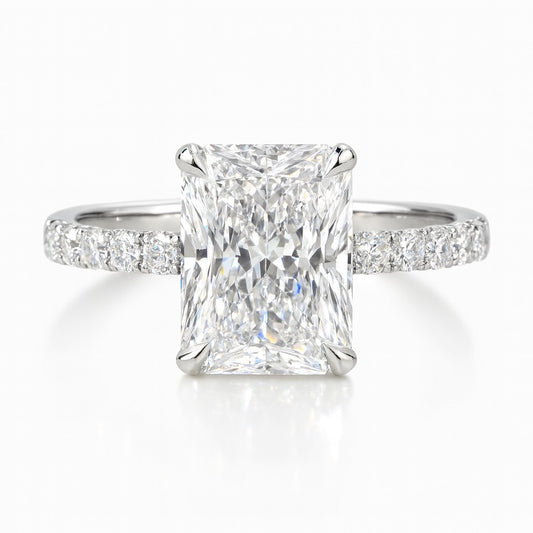 2.5 Carat Lab-Grown Radiant Diamond Engagement Ring