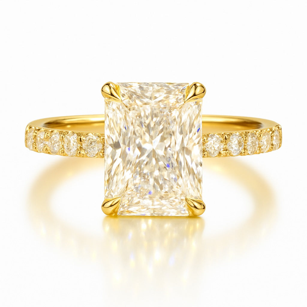 2.5 Carat Lab-Grown Radiant Diamond Engagement Ring