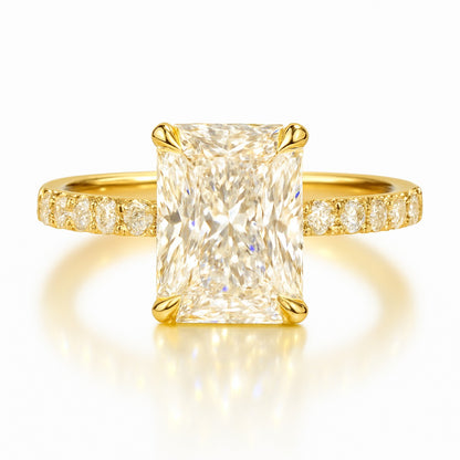2.5 Carat Lab-Grown Radiant Diamond Engagement Ring