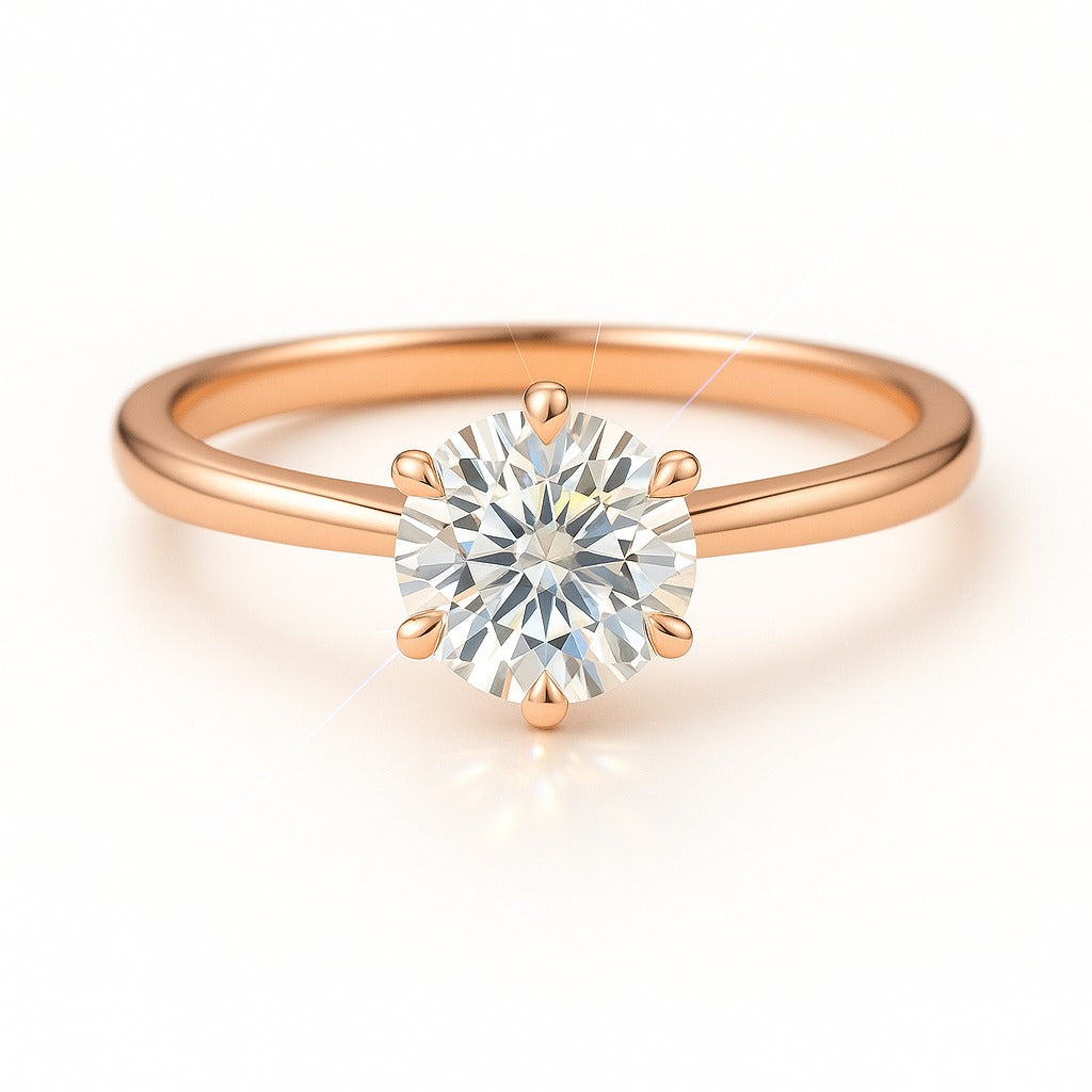 2.5 Carat Lab-Grown Solitaire Engagement Ring – Round Brilliant Diamond