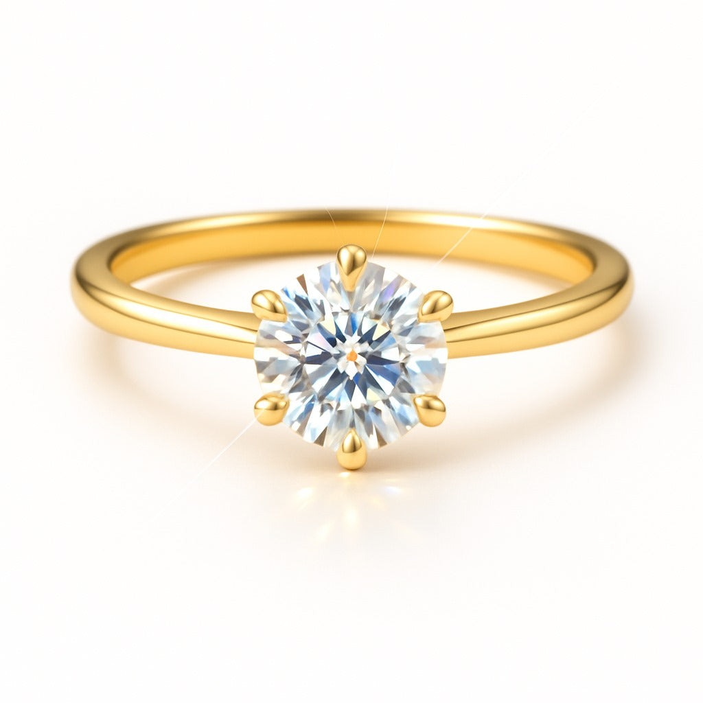 2.5 Carat Lab-Grown Solitaire Engagement Ring – Round Brilliant Diamond