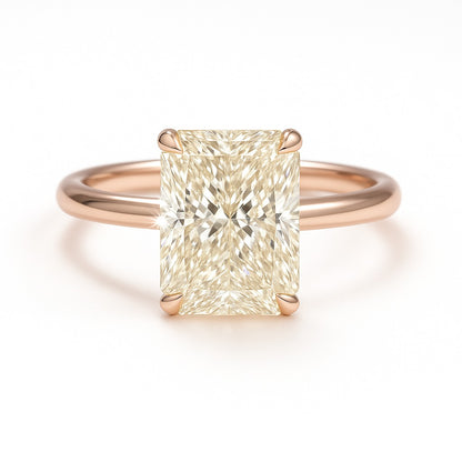 2.5 Carat Lab-Grown Solitaire Engagement Ring – Radiant Cut Diamond