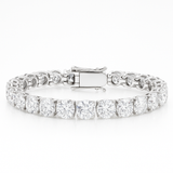 27ct Lab-Grown Diamond Tennis Bracelet in White Gold