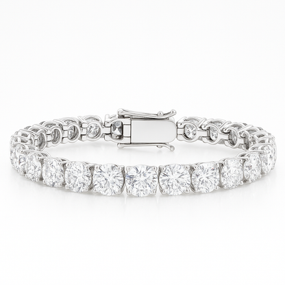 27ct Lab-Grown Diamond Tennis Bracelet in Yellow Gold