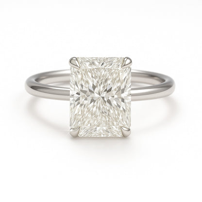 2 Carat Lab-Grown Radiant Diamond Solitaire Engagement Ring