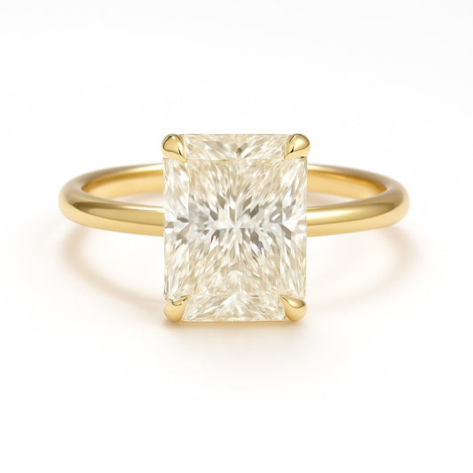2 Carat Lab-Grown Radiant Diamond Solitaire Engagement Ring