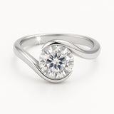 2 Carat Lab-Grown Solitaire Engagement Ring – Round Diamond