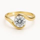 2 Carat Lab-Grown Solitaire Engagement Ring – Round Diamond