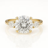 2 Carat Lab-Grown Trilogy Engagement Ring – Round Brilliant Diamond