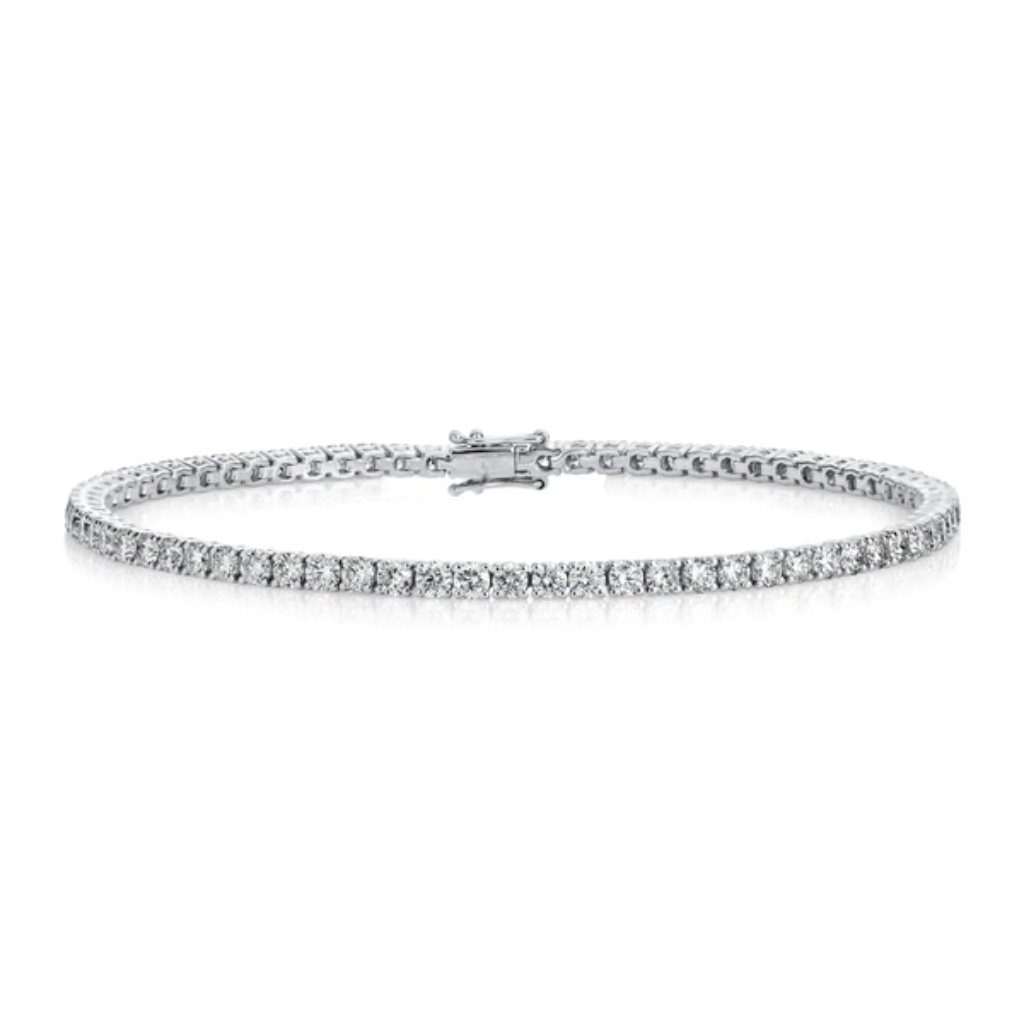 2ct Lab-Grown Diamond Tennis Bracelet in 18K White Gold
