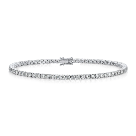 2ct Lab-Grown Diamond Tennis Bracelet in 18K White Gold
