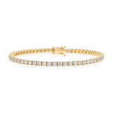 2ct Lab-Grown Diamond Tennis Bracelet – Yellow Gold