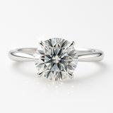3 Carat Lab-Grown Round Solitaire Engagement Ring