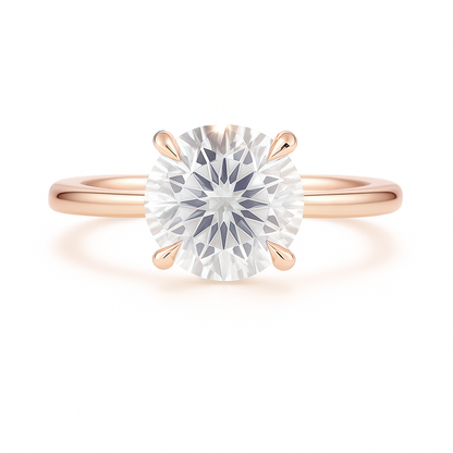 5 Carat Lab-Grown Solitaire Engagement Ring – Round Brilliant Diamond