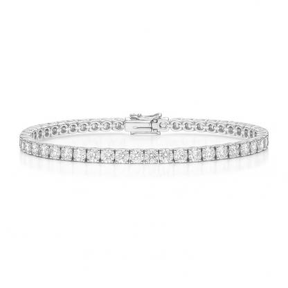 5 Carat Lab-Grown Diamond Tennis Bracelet – White Gold