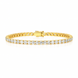 5ct Lab-Grown Diamond Tennis Bracelet – Yellow Gold
