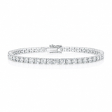 6ct Lab-Grown Diamond Tennis Bracelet — 18K White Gold