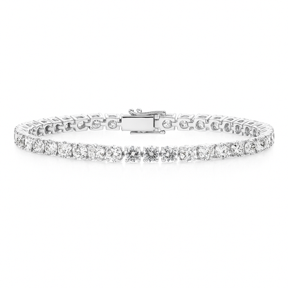 7ct Lab-Grown Diamond Tennis Bracelet in 18K White Gold