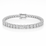 8ct Lab-Grown Diamond Tennis Bracelet in 18K White Gold