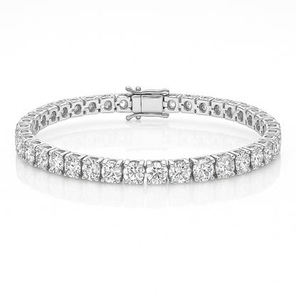 8ct Lab-Grown Diamond Tennis Bracelet in 18K White Gold
