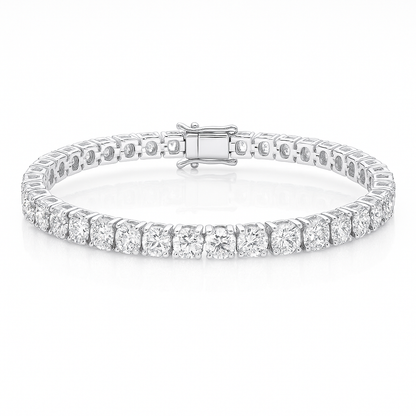 9ct Lab-Grown Diamond Tennis Bracelet — White Gold