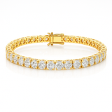 9ct Lab-Grown Diamond Tennis Bracelet – 18K Yellow Gold